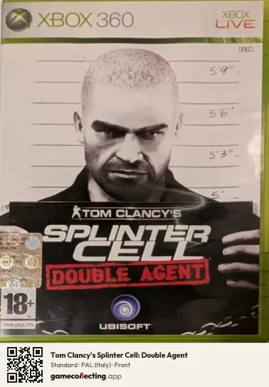 Tom Clancy's Splinter Cell: Double Agent Xbox 360, Italy box front