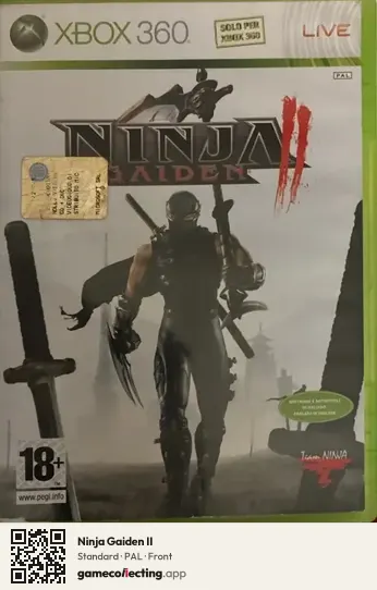 Ninja Gaiden II Xbox 360, PAL box front
