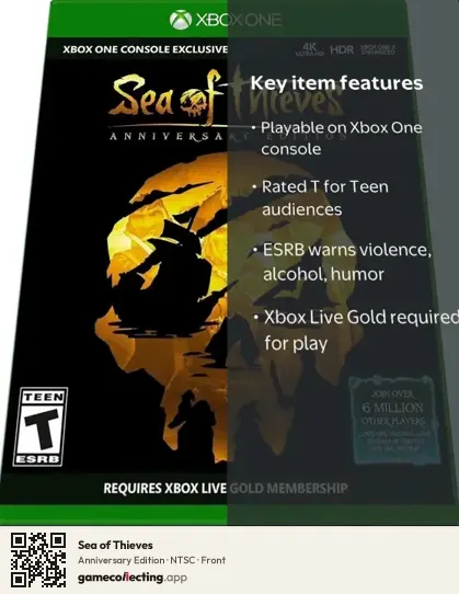 Sea of Thieves Xbox One, NTSC box front