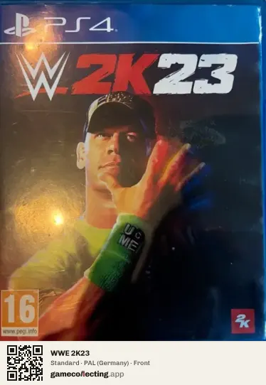 WWE 2K23 PlayStation 4, Germany box front