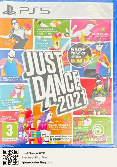 Just Dance 2021 PlayStation 5, PAL box front