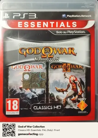 God of War Collection PlayStation 3, Italy box front