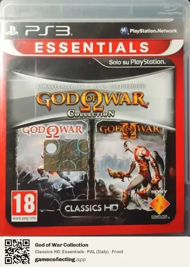 God of War Collection PlayStation 3, Italy box front
