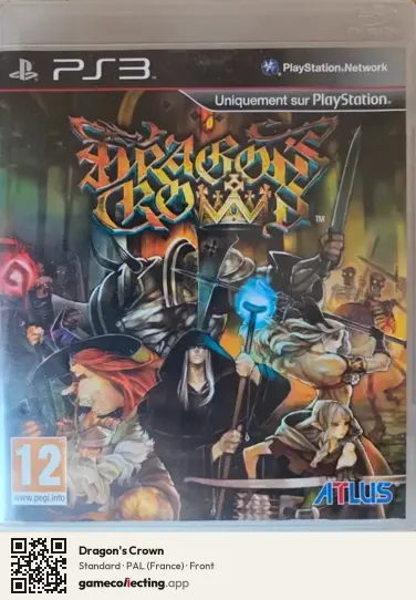 Dragon's Crown PlayStation 3, France box front