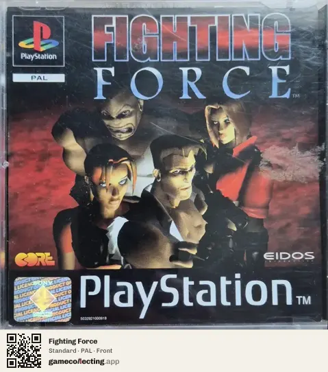 Fighting Force PlayStation, PAL box front