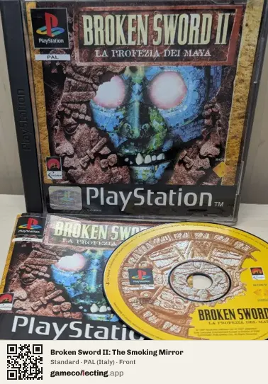 Broken Sword II: The Smoking Mirror PlayStation, Italy box front