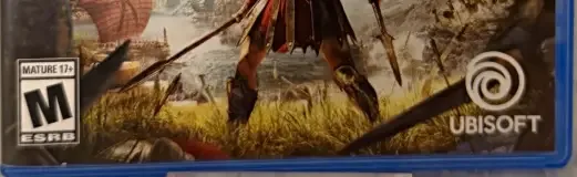 Assassin's Creed Odyssey, the ESRB box on its front