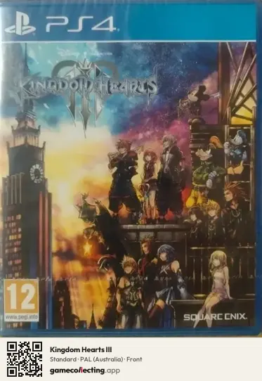 Kingdom Hearts III PlayStation 4, Australia box front