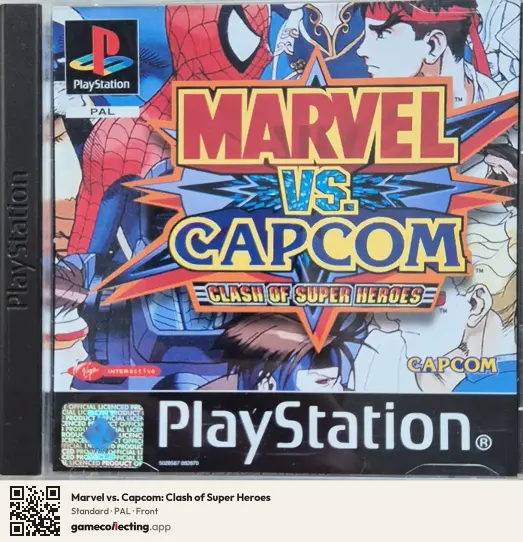 Marvel vs. Capcom: Clash of Super Heroes PlayStation, PAL box front