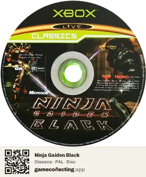 Ninja Gaiden Black Xbox, PAL disc