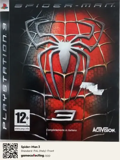 Spider-Man 3 PlayStation 3, Italy box front