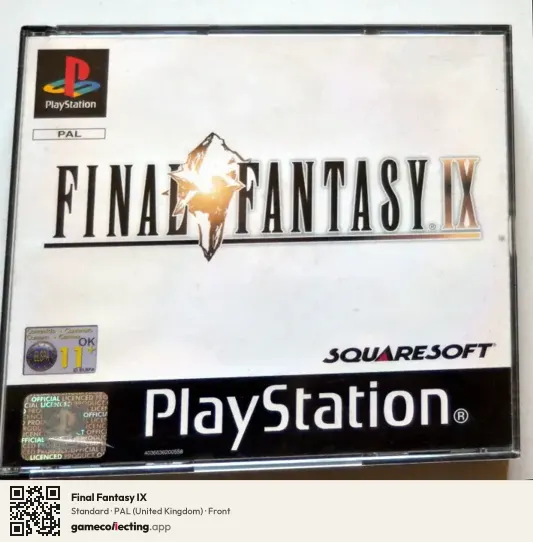 Final Fantasy IX PlayStation, United Kingdom box front