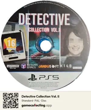 Detective Collection Vol. II PlayStation 5, PAL disc