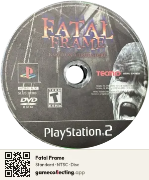 Fatal Frame PlayStation 2, NTSC disc