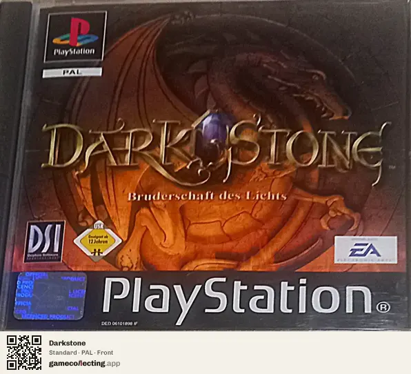 Darkstone PlayStation, PAL box front