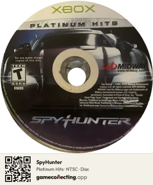 SpyHunter Xbox, NTSC disc