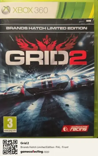 Grid 2 Xbox 360, PAL box front