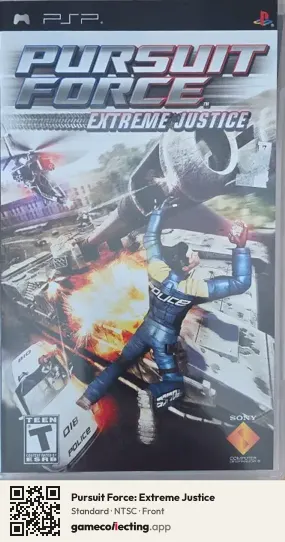 Pursuit Force: Extreme Justice PlayStation Portable, NTSC box front