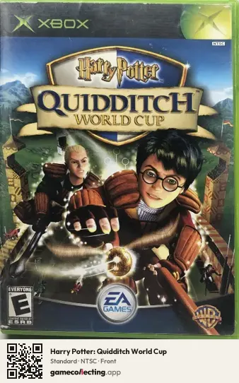 Harry Potter: Quidditch World Cup Xbox, NTSC box front