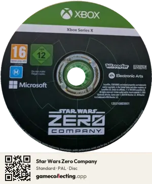 Star Wars Zero Company Xbox Series X, PAL disc