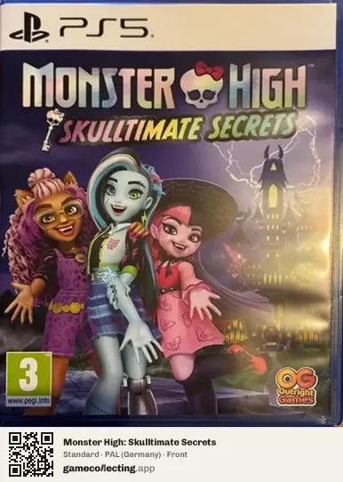 Monster High: Skulltimate Secrets PlayStation 5, Germany box front
