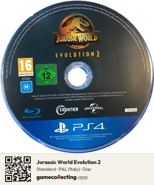 Jurassic World Evolution 2 PlayStation 4, PAL disc