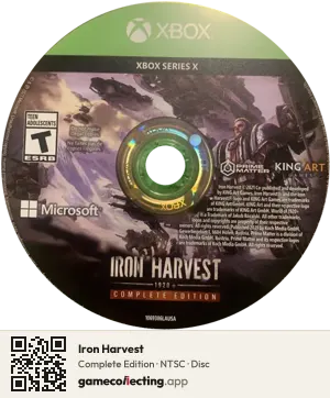 Iron Harvest Xbox Series X, NTSC disc