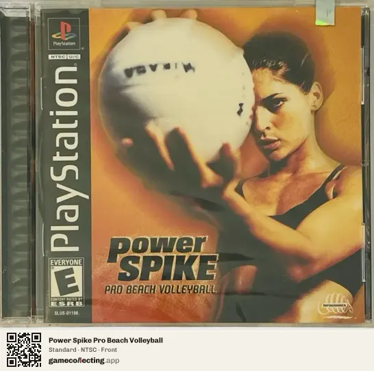 Power Spike Pro Beach Volleyball PlayStation, NTSC box front