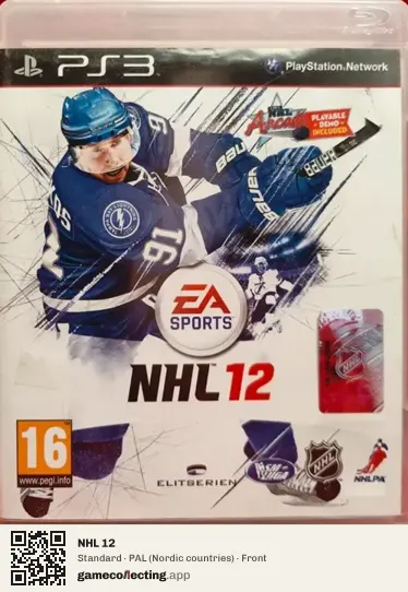 NHL 12 PlayStation 3, Nordic countries box front