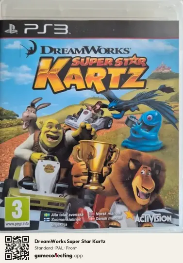DreamWorks Super Star Kartz PlayStation 3, PAL box front