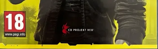 Cyberpunk 2077, the PEGI square on its front