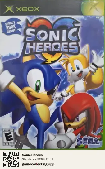 Sonic Heroes Xbox, NTSC box front