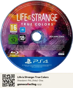 Life is Strange: True Colors PlayStation 4, PAL disc