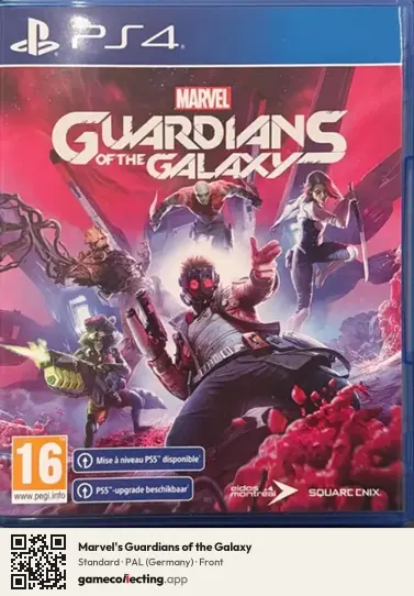 Marvel's Guardians of the Galaxy PlayStation 4, Germany box front