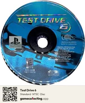 Test Drive 6 PlayStation, NTSC disc