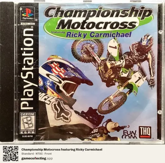 Championship Motocross featuring Ricky Carmichael PlayStation, NTSC box front