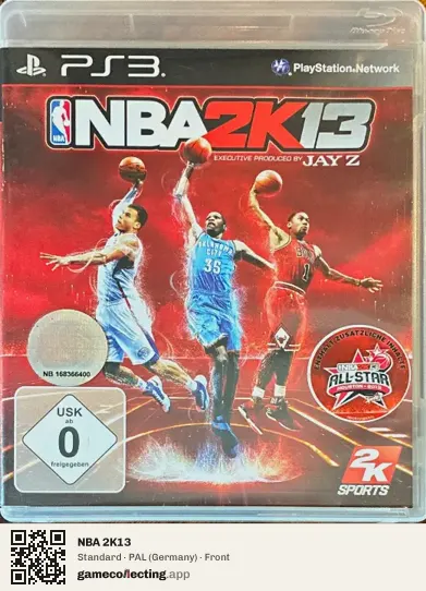 NBA 2K13 PlayStation 3, Germany box front