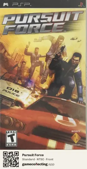 Pursuit Force PlayStation Portable, NTSC box front