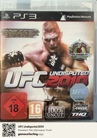 UFC Undisputed 2010 PlayStation 3, Germany box front