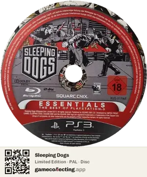 Sleeping Dogs PlayStation 3, PAL disc