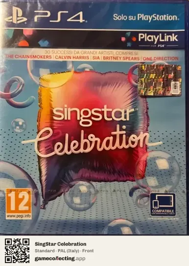 SingStar Celebration PlayStation 4, Italy box front
