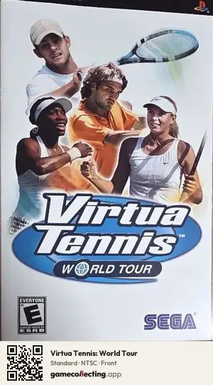 Virtua Tennis: World Tour PlayStation Portable, NTSC box front