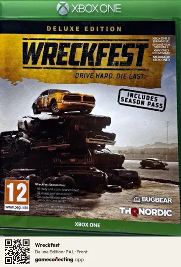 Wreckfest Xbox One, PAL box front