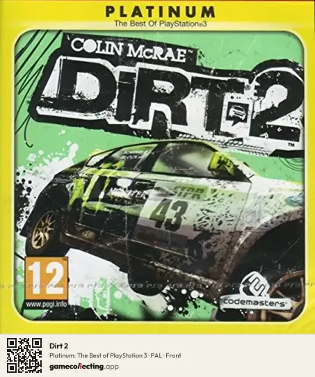 Dirt 2 PlayStation 3, PAL box front