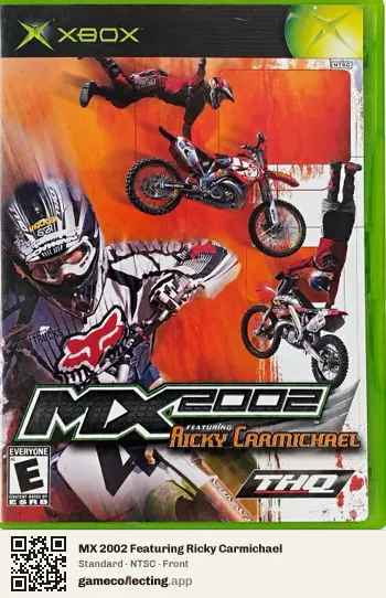 MX 2002 Featuring Ricky Carmichael Xbox, NTSC box front