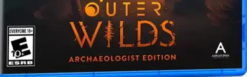 Outer Wilds, the ESRB box on its front