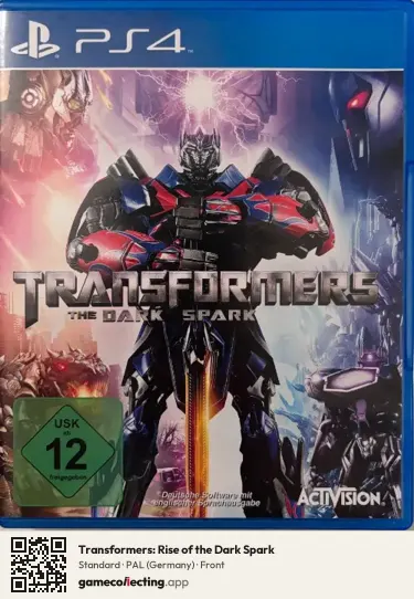 Transformers: Rise of the Dark Spark PlayStation 4, Germany box front