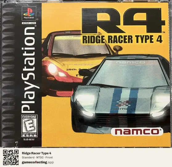 Ridge Racer Type 4 PlayStation, NTSC box front