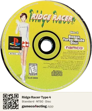 Ridge Racer Type 4 PlayStation, NTSC disc