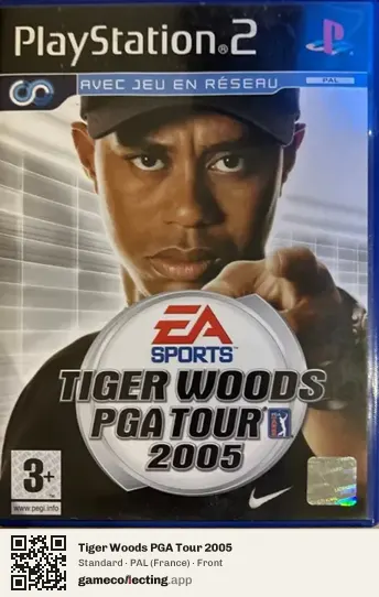 Tiger Woods PGA Tour 2005 PlayStation 2, France box front